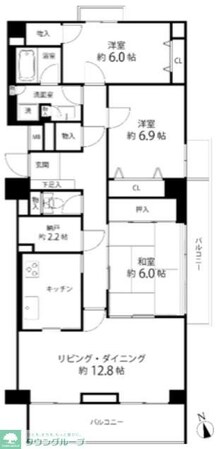 T's garden府中の物件間取画像